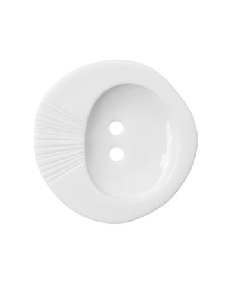 Polyamidknopf mit 2 Löchern - Größe:  28mm - Farbe: weiß - ArtNr.: 370951