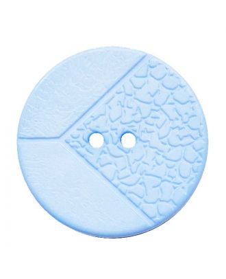 Polyamidknopf mit 2 Löchern - Größe:  30mm - Farbe: hellblau - ArtNr.: 383002