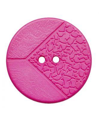 Polyamidknopf mit 2 Löchern - Größe:  25mm - Farbe: pink - ArtNr.: 343026
