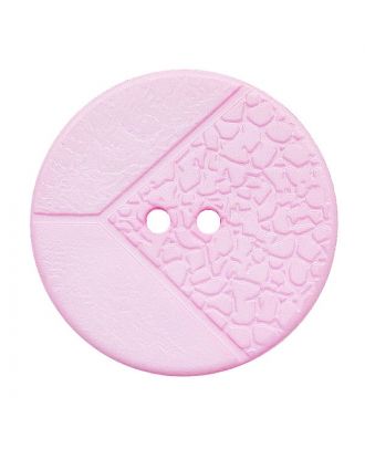 Polyamidknopf mit 2 Löchern - Größe:  20mm - Farbe: rosa - ArtNr.: 313031