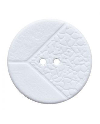 Polyamidknopf mit 2 Löchern - Größe:  20mm - Farbe: weiß - ArtNr.: 311165