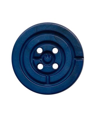 Polyamidknopf rund marmoriert mit 2 Löchern - Größe:  20mm - Farbe: blau - ArtNr.: 334019