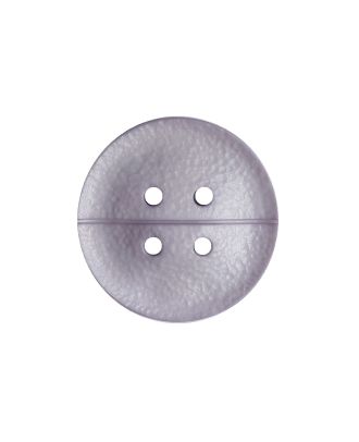 Polyamidknopf rund mit matter,fein strukturierter Oberfläche und 4 Löchern - Größe:  25mm - Farbe: grau - ArtNr.: 375000