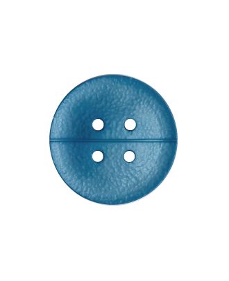 Polyamidknopf rund mit matter,fein strukturierter Oberfläche und 4 Löchern - Größe:  20mm - Farbe: blau - ArtNr.: 335002