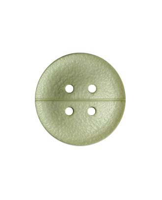 Polyamidknopf rund mit matter,fein strukturierter Oberfläche und 4 Löchern - Größe:  25mm - Farbe: hellgrün - ArtNr.: 375006
