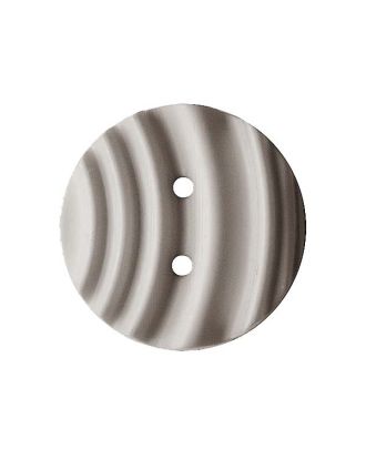 Polyamidknopf rund mit matter, wellenförmiger Oberfläche und 2 Löchern - Größe:  20mm - Farbe: grau - ArtNr.: 336000