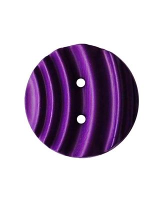 Polyamidknopf rund mit matter, wellenförmiger Oberfläche und 2 Löchern - Größe:  20mm - Farbe: lila - ArtNr.: 336005