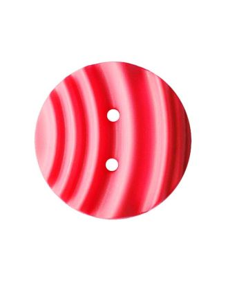 Polyamidknopf rund mit matter, wellenförmiger Oberfläche und 2 Löchern - Größe:  25mm - Farbe: pink - ArtNr.: 376007