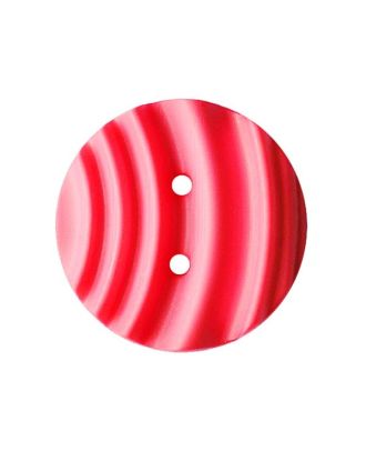 Polyamidknopf rund mit matter, wellenförmiger Oberfläche und 2 Löchern - Größe:  25mm - Farbe: pink - ArtNr.: 376007