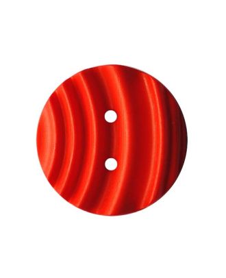 polyamide button round shape with matt, wavy surface and 2 holes - Size: 25mm - Color: rot - Art.No.: 376008