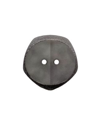 Polyamidknopf  fünfeckig mit 2 Löchern - Größe:  23mm - Farbe: grau  - ArtNr.: 348000