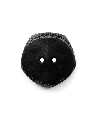 Polyamidknopf  fünfeckig mit 2 Löchern - Größe:  23mm - Farbe: schwarz - ArtNr.: 341518
