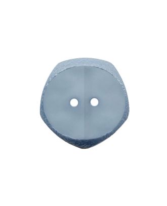 Polyamidknopf  fünfeckig mit 2 Löchern - Größe:  23mm - Farbe: blau - ArtNr.: 348004
