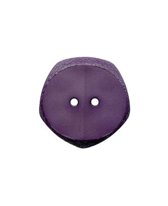 Polyamidknopf  fünfeckig mit 2 Löchern - Größe:  23mm - Farbe: lila - ArtNr.: 348005