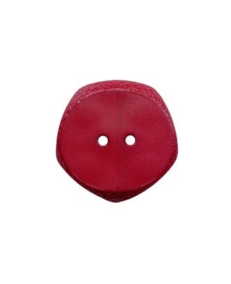 Polyamidknopf  fünfeckig mit 2 Löchern - Größe:  28mm - Farbe: rot - ArtNr.: 388013