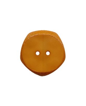 Polyamidknopf  fünfeckig mit 2 Löchern - Größe:  23mm - Farbe: orange - ArtNr.: 348009