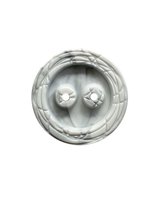 Polyamidknopf rund, mamoriert mit 2 Löchern - Größe:  25mm - Farbe: hellgrau - ArtNr.: 371010