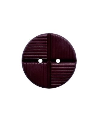 Polyamidknopf, rund, mit Oberflächenstruktur und 2 Löchern - Größe:  23mm - Farbe: weinrot - ArtNr.: 343123