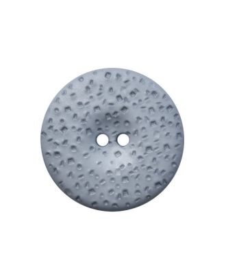 Polyamidknopf. rund, strukturierte Oberfläche, 2 Löcher - Größe:  28mm - Farbe: blau - ArtNr.: 385109