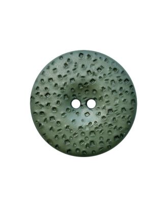 Polyamidknopf. rund, strukturierte Oberfläche, 2 Löcher - Größe:  28mm - Farbe: grün - ArtNr.: 385112