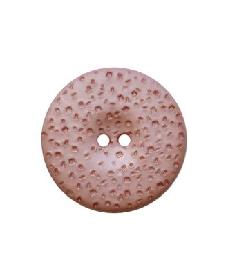 Polyamidknopf. rund, strukturierte Oberfläche, 2 Löcher - Größe:  28mm - Farbe: pink - ArtNr.: 385113