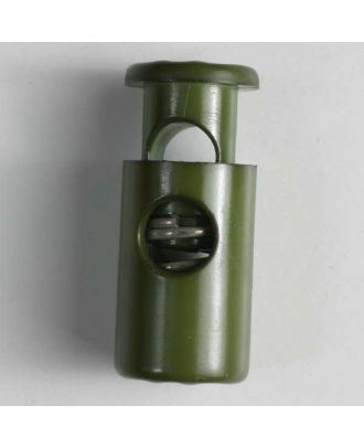 cord stopper with spring - Size: 28mm - Color: dark green - Art.No. 280564