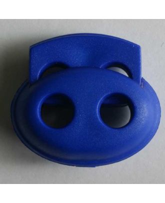 Kordelstopper oval - Größe: 18mm - Farbe: blau - Art.Nr. 260975