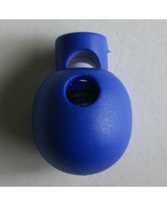 perlenförmiger Kordelstopper - Größe: 18mm - Farbe: blau - Art.Nr. 260981