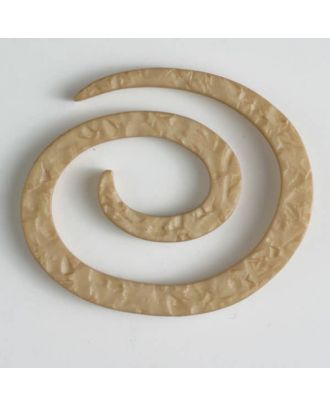 Kunststoff-Spiralverschluss zum Eindrehen, schlangenförmig - Größe: 50mm - Farbe: beige - Art.Nr. 450143