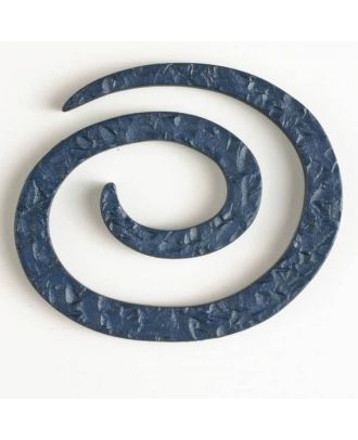 Kunststoff-Spiralverschluss zum Eindrehen, schlangenförmig - Größe: 50mm - Farbe: blau - Art.Nr. 450146