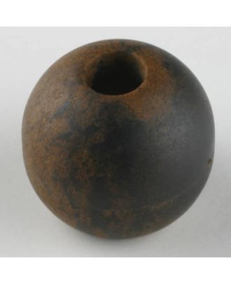 Kordelende aus echtem Holz -  Größe: 16mm - Farbe: braun - Art.Nr. 241224