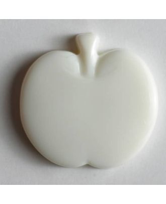 Appel button - Size: 18mm - Color: white - Art.No. 200777