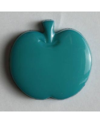 Kinderknopf in Form eines Apfels -  Größe: 14mm - Farbe: grün - Art.Nr. 180658