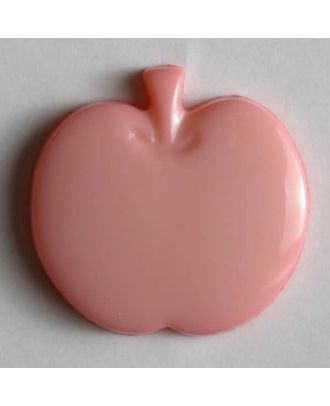 Appel button - Size: 14mm - Color: pink - Art.No. 180615