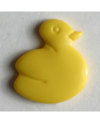 Kinderknopf in Form einer Ente - Größe: 14mm - Farbe: gelb - Art.Nr. 210710