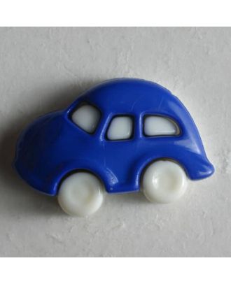 Kinderknopf in Form eines Autos -  Größe: 20mm - Farbe: blau - Art.Nr. 230912