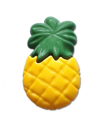 Kinderknopf Ananas - Größe: 25mm - Farbe: grün - Art.Nr. 350146