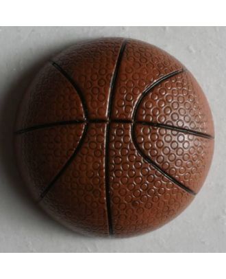 Kinderknopf Basketball - Größe: 20mm - Farbe: braun - Art.Nr. 251502