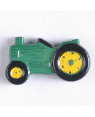 Kinderknopf Traktor - Größe: 25mm - Farbe: grün - Art.Nr. 340620