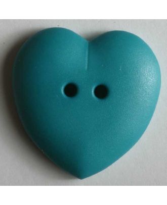 Heart button - Size: 23mm - Color: green - Art.No. 259041