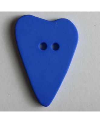 Heart button - Size: 28mm - Color: blue - Art.No. 289058