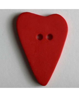 Heart button - Size: 28mm - Color: red - Art.No. 289071