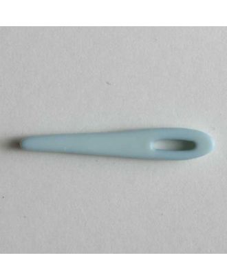 Kinderknopf in Form einer Nähnadel - Größe: 25mm - Farbe: blau - Art.Nr. 280791