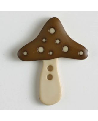 polyamide button - Size: 25mm - Color: brown - Art.-Nr.: 330755