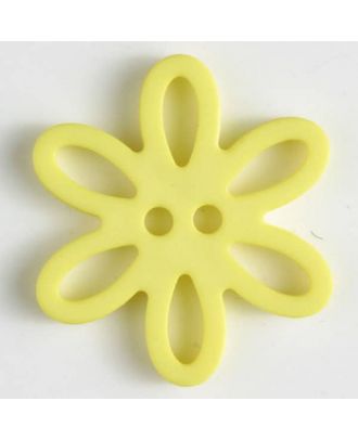 polyamide button - Size: 28mm - Color: yellow - Art.-Nr.: 330752