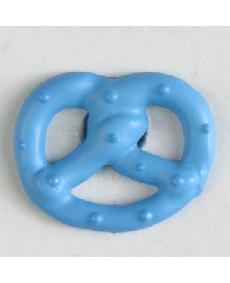 Brezenknopf mit Öse - Größe: 20mm - Farbe: blau - Art.Nr. 281021