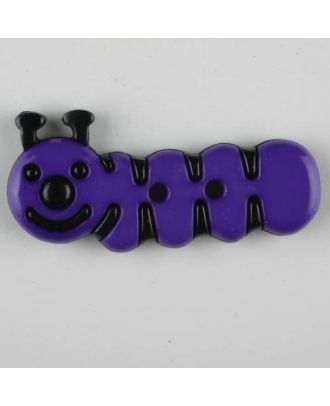 caterpillar, 2 holes - Size: 30mm - Color: lilac - Art.-Nr.: 341124