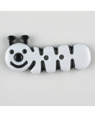 caterpillar, 2 holes - Size: 30mm - Color: white - Art.-Nr.: 341115