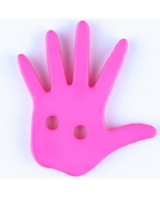 Kinderknopf in Form einer Hand  - Größe: 25mm - Farbe: pink - Art.Nr. 331033