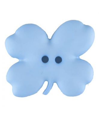 Cloverleaf, 2 holes - Size: 23mm - Color: blue - Art.No. 310949